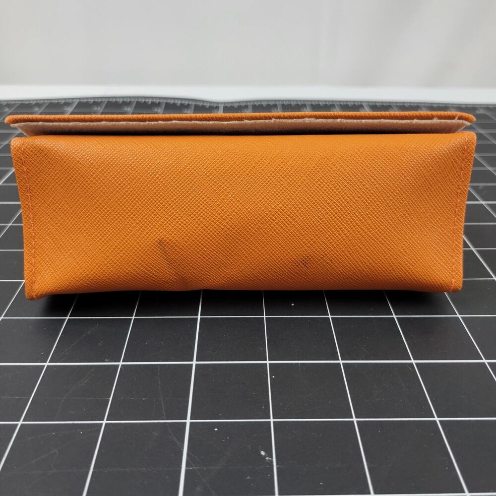 TORY BURCH ORANGE AUTHENTIC SUNGLASSES EYEGLASSES CASE - Picture 5 of 13